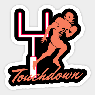 Football Touchdown Sticker